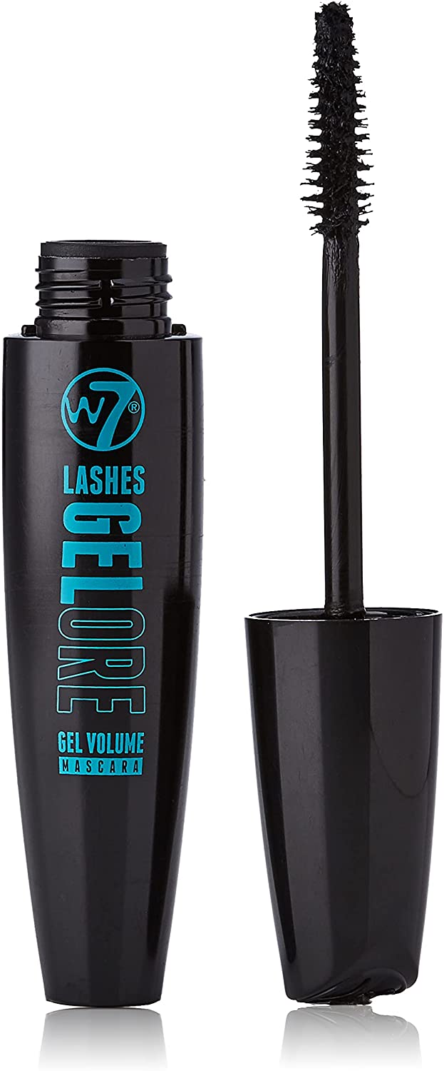 W7 COSMETICS Gelore Lashes Gel Volume Mascara, Blackest Black